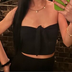 Brave Soul Black Crop Top size small